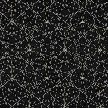 3' X 5' Black And Ivory Geometric Washable Indoor Outdoor Area Rug