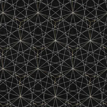 8' X 10' Black And Ivory Geometric Washable Indoor Outdoor Area Rug