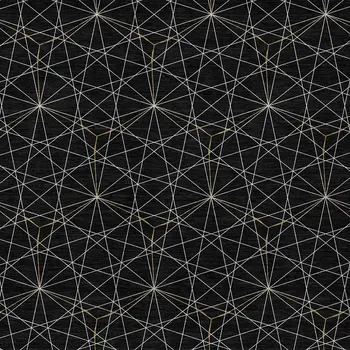 10' X 14' Black And Ivory Geometric Washable Indoor Outdoor Area Rug