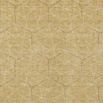 10' X 14' Gold Black And Beige Geometric Washable Indoor Outdoor Area Rug