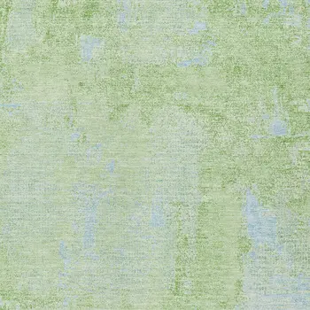 8' X 10' Green And Sky Blue Abstract Washable Indoor Outdoor Area Rug