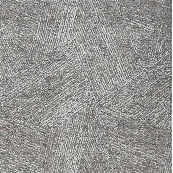 10' X 14' Gray Brown And Ivory Abstract Washable Indoor Outdoor Area Rug