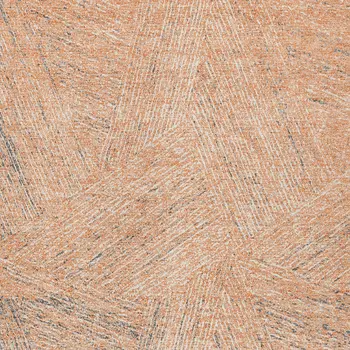 8' X 10' Peach Blue And Ivory Abstract Washable Indoor Outdoor Area Rug