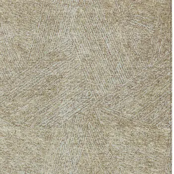 10' X 14' Ivory And Brown Abstract Washable Indoor Outdoor Area Rug