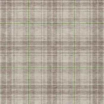 10' X 14' Beige Ivory And Green Plaid Washable Indoor Outdoor Area Rug