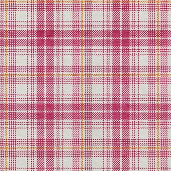 5' X 8' Blush Ivory And Copper Plaid Washable Indoor Outdoor Area Rug