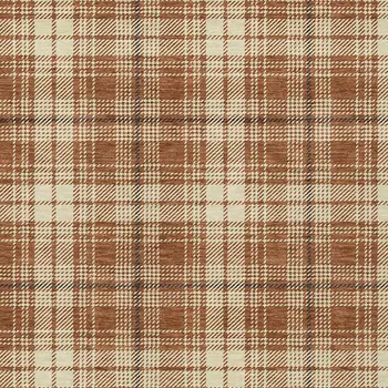 8' X 10' Brown Black And Beige Plaid Washable Indoor Outdoor Area Rug