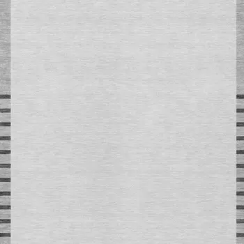 8' X 10' Gray Silver And Black Striped Washable Indoor Outdoor Area Rug