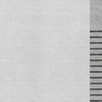 9' X 12' Gray Silver And Black Striped Washable Indoor Outdoor Area Rug