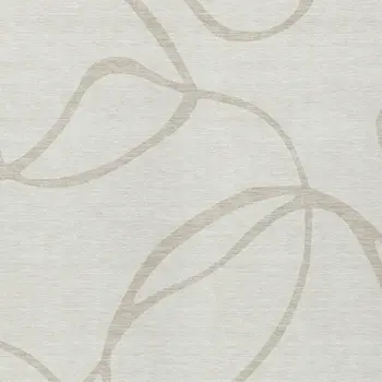 5' X 8' Ivory And Beige Abstract Washable Indoor Outdoor Area Rug