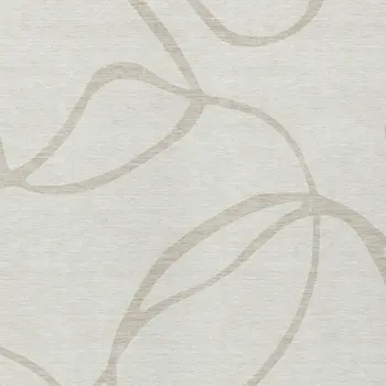 9' X 12' Ivory And Beige Abstract Washable Indoor Outdoor Area Rug