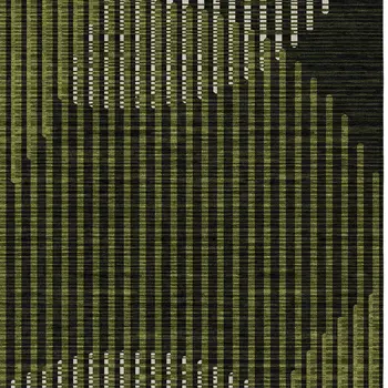 10' X 14' Olive Green And Black Geometric Washable Indoor Outdoor Area Rug