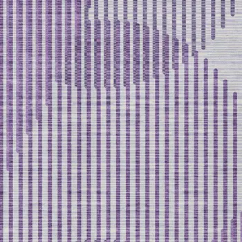3' X 5' Purple Gray And Ivory Geometric Washable Indoor Outdoor Area Rug