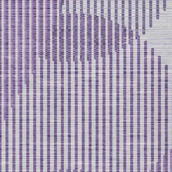 5' X 8' Purple Gray And Ivory Geometric Washable Indoor Outdoor Area Rug