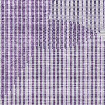 10' X 14' Purple Gray And Ivory Geometric Washable Indoor Outdoor Area Rug