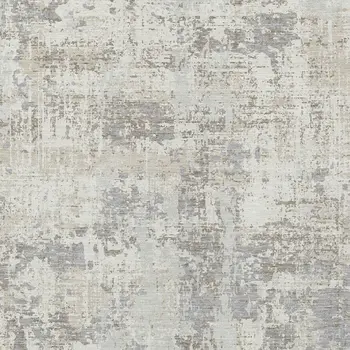 9' X 12' Ivory And Gray Abstract Washable Indoor Outdoor Area Rug