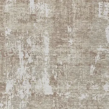 5' X 8' Taupe And Ivory Abstract Washable Indoor Outdoor Area Rug