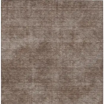 3' X 5' Brown Washable Indoor Outdoor Area Rug