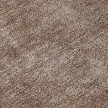 8' Brown Round Washable Indoor Outdoor Area Rug