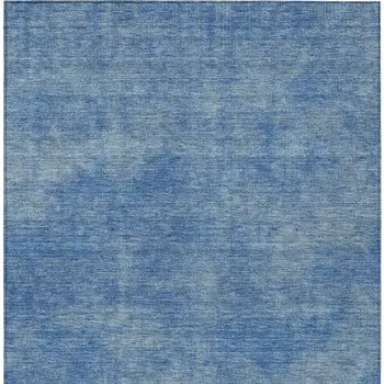 9' X 12' Blue Washable Indoor Outdoor Area Rug