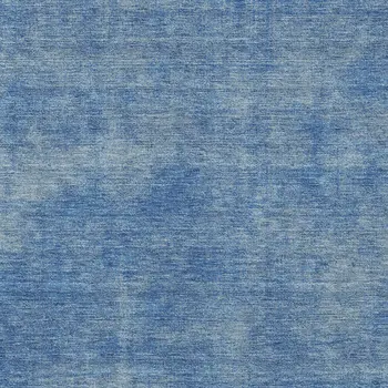 9' X 12' Blue Washable Indoor Outdoor Area Rug
