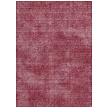 3' X 5' Red Washable Indoor Outdoor Area Rug
