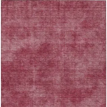 3' X 5' Red Washable Indoor Outdoor Area Rug
