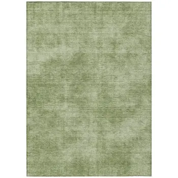 3' X 5' Green Washable Indoor Outdoor Area Rug