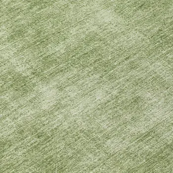 8' Green Round Washable Indoor Outdoor Area Rug
