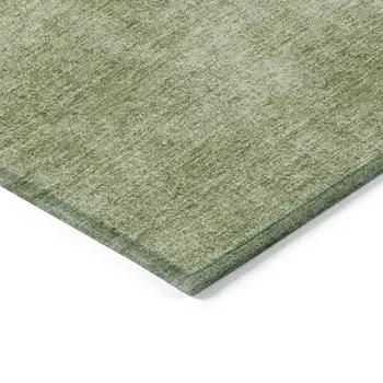 10' X 14' Green Washable Indoor Outdoor Area Rug
