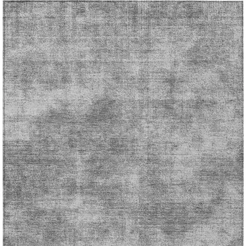 5' X 8' Gray Washable Indoor Outdoor Area Rug