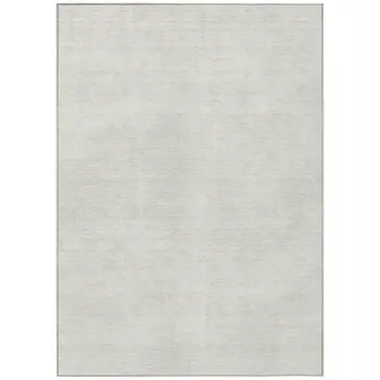 10' X 14' Ivory Washable Indoor Outdoor Area Rug