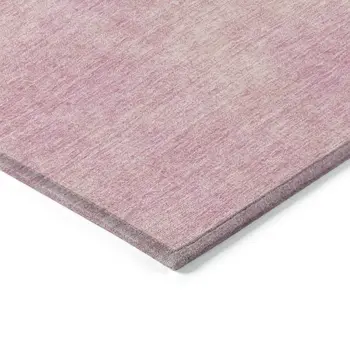 3' X 5' Pink Washable Indoor Outdoor Area Rug