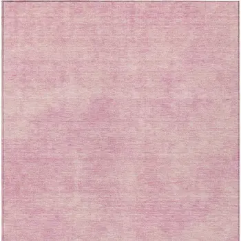 9' X 12' Pink Washable Indoor Outdoor Area Rug