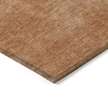 3' X 5' Brown Washable Indoor Outdoor Area Rug