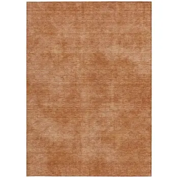 5' X 8' Brown Washable Indoor Outdoor Area Rug