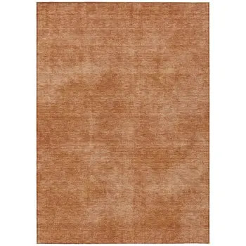 8' X 10' Brown Washable Indoor Outdoor Area Rug