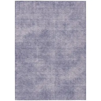 5' X 8' Purple Washable Indoor Outdoor Area Rug