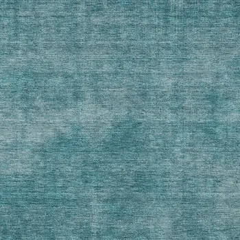 9' X 12' Teal Blue Washable Indoor Outdoor Area Rug