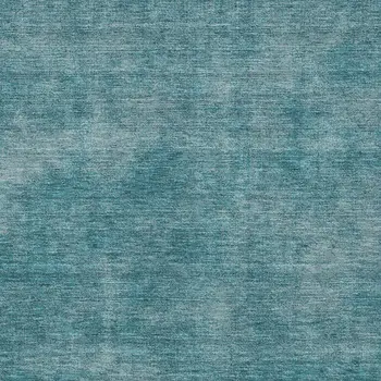 10' X 14' Teal Blue Washable Indoor Outdoor Area Rug