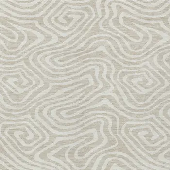 8' X 10' Beige And Linen Abstract Washable Indoor Outdoor Area Rug