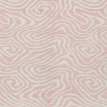 5' X 8' Pink And Gray Abstract Washable Indoor Outdoor Area Rug