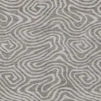 8' X 10' Taupe And Gray Abstract Washable Indoor Outdoor Area Rug