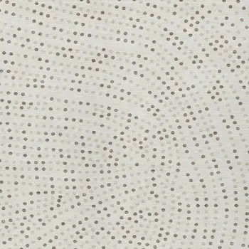 5' X 8' Ivory And Brown Polka Dot Washable Indoor Outdoor Area Rug
