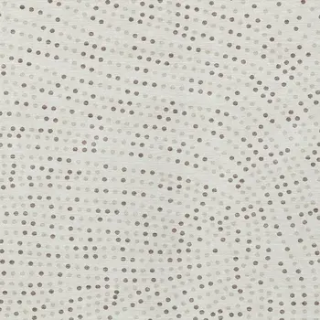 8' X 10' Ivory And Brown Polka Dot Washable Indoor Outdoor Area Rug