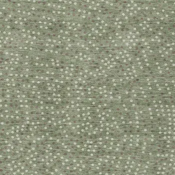 3' X 5' Sage Gray And Ivory Polka Dot Washable Indoor Outdoor Area Rug