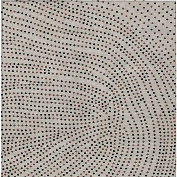 10' X 14' Taupe Black And Brown Polka Dot Washable Indoor Outdoor Area Rug