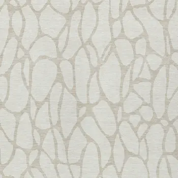 3' X 5' Ivory And Beige Geometric Washable Indoor Outdoor Area Rug
