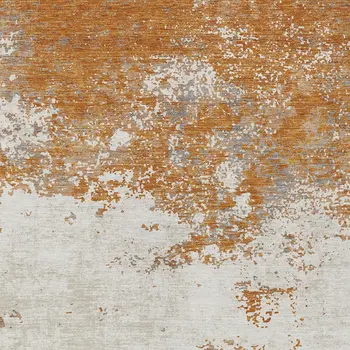 5' X 8' Copper Gray And Beige Abstract Washable Indoor Outdoor Area Rug