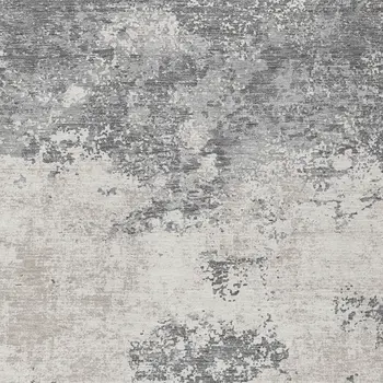 10' X 14' Gray And Beige Abstract Washable Indoor Outdoor Area Rug